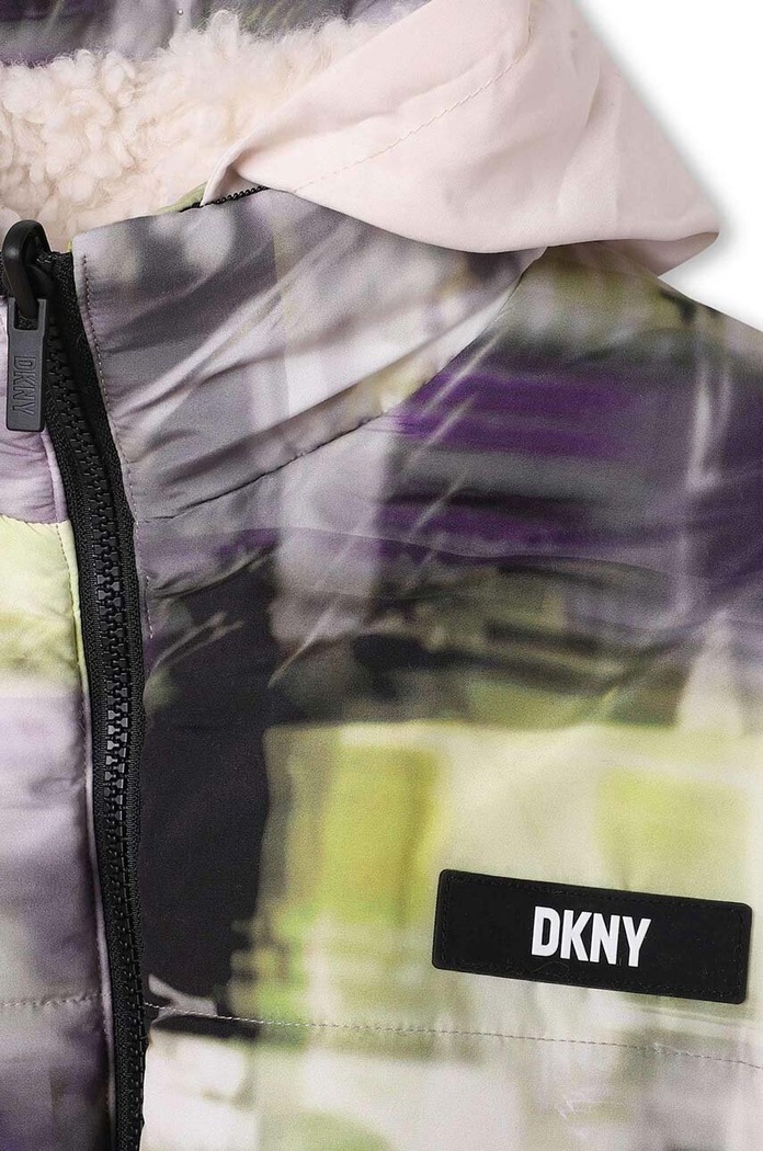 Αναστρέψιμο παιδικό μπουφάν DKNY πράσινο D36686.162.174