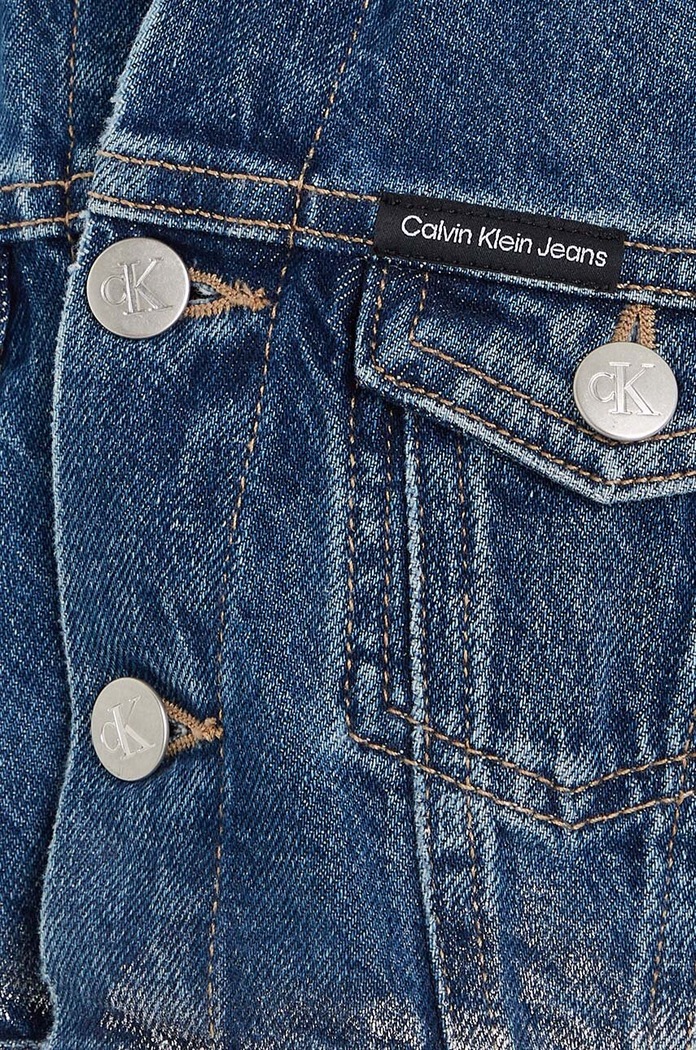 Calvin Klein Jeans kurtka jeansowa dziecięca niebieski IG0IG02053.9BYX