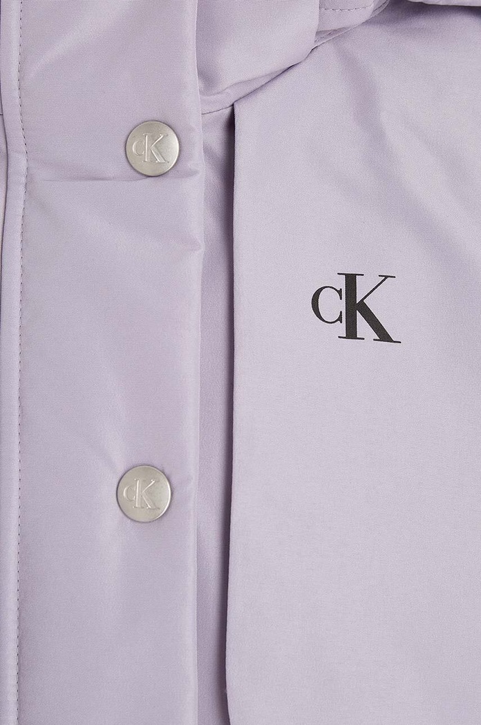Detská bunda Calvin Klein Jeans fialová IG0IG02061.9BYX