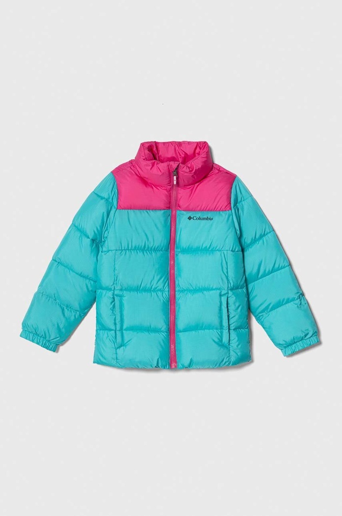 Dětská bunda Columbia U Puffect Jacket s podšívkou tyrkysová 2050302