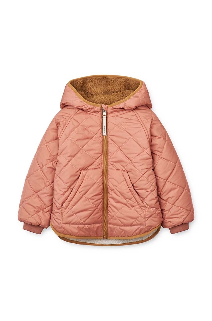 Dětská oboustranná bunda Liewood LW17576 oranžová AW25