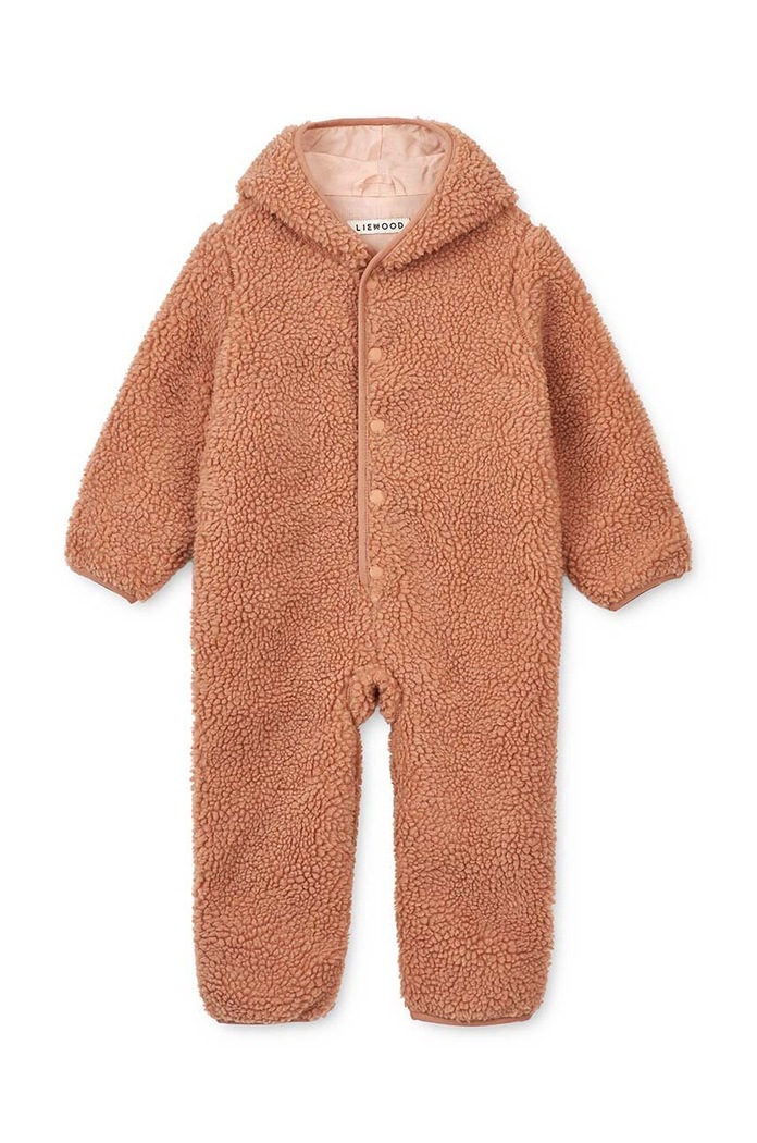 Liewood combinezon bebe cu captuseala portocaliu LW18125