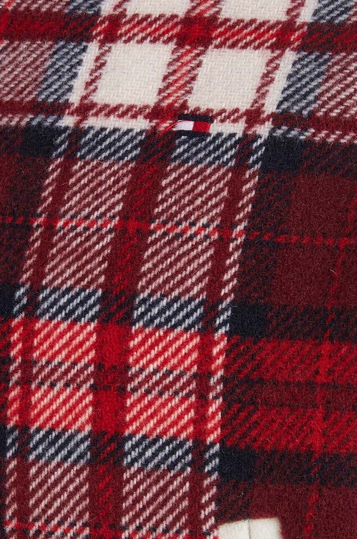Tommy Hilfiger kurtka bomber dziecięca z domieszką wełny czerwony KG0KG07543.128.176.9BYX
