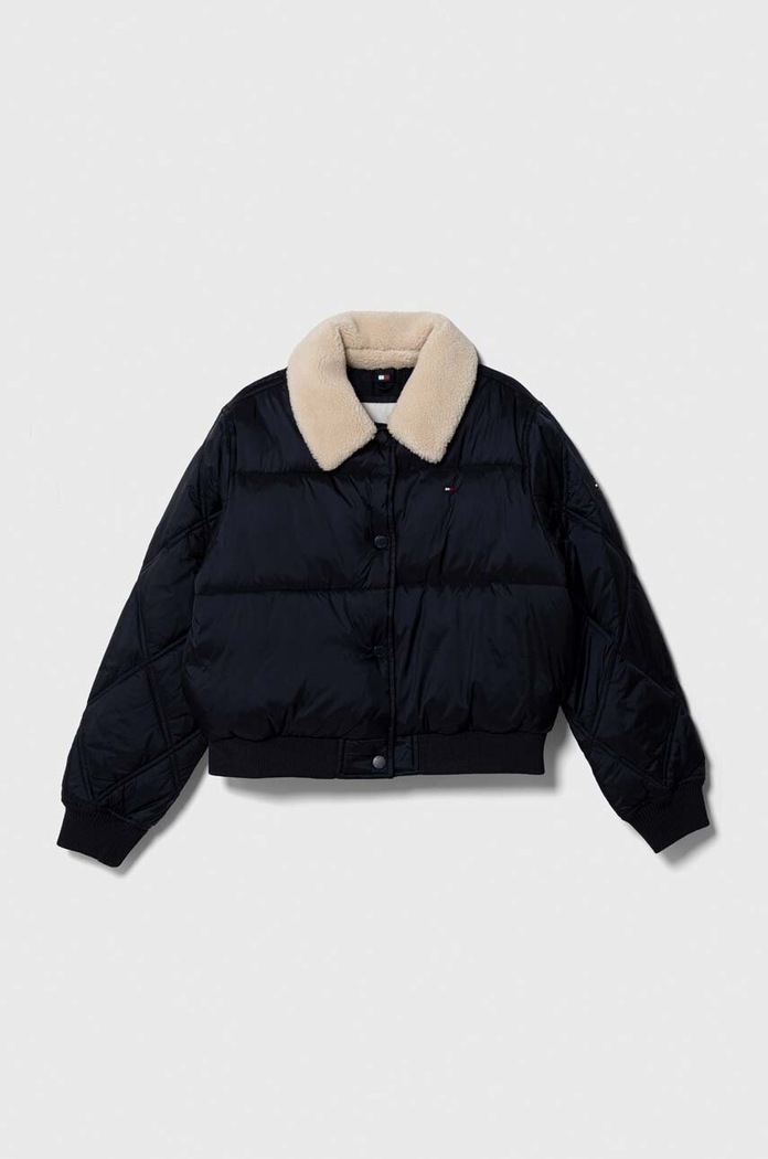 Tommy Hilfiger kurtka dziecięca bez kaptura granatowy KG0KG07547.128.176.9BYX