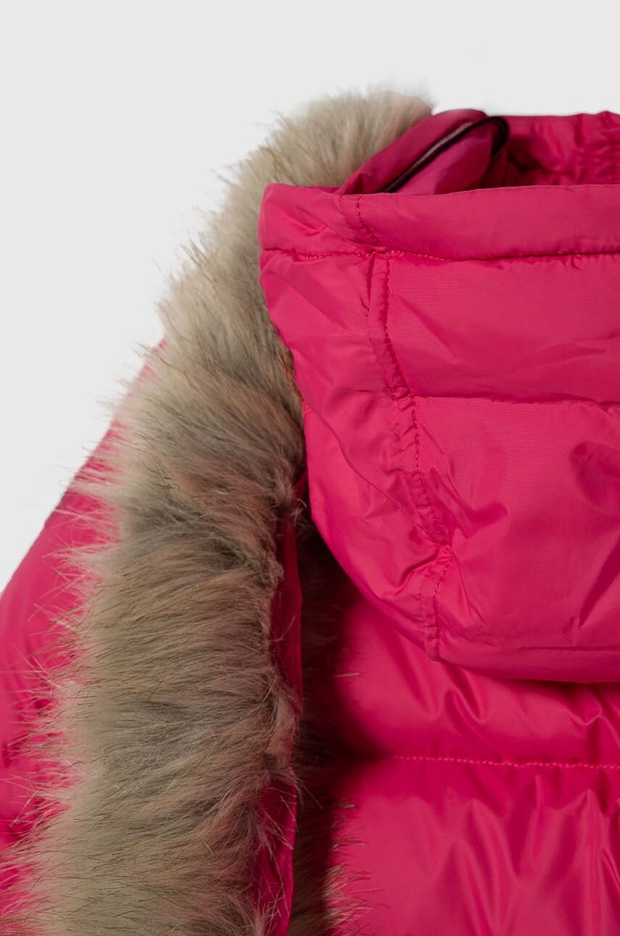 Детско пухено яке Tommy Hilfiger KG0KG07805.128.176.9BYX розов