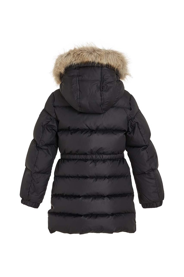 Момиче Детско пухено яке Tommy Hilfiger KG0KG07805.128.176.9BYX черен