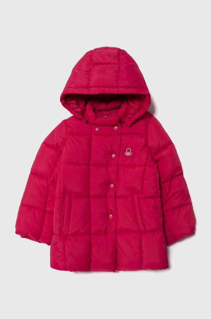 Dětská bunda United Colors of Benetton s podšívkou fialová 2WU0GN01H.P.SEASONAL