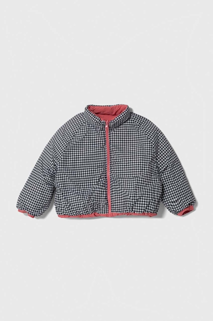 Αναστρέψιμο παιδικό μπουφάν United Colors of Benetton 2TPXCN02S.G.SEASONAL ροζ AW23
