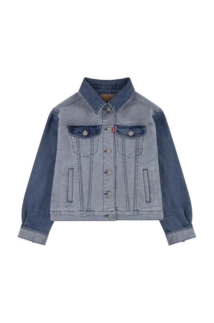 Levi's kurtka jeansowa dziecięca 4EJ267 niebieski AW23