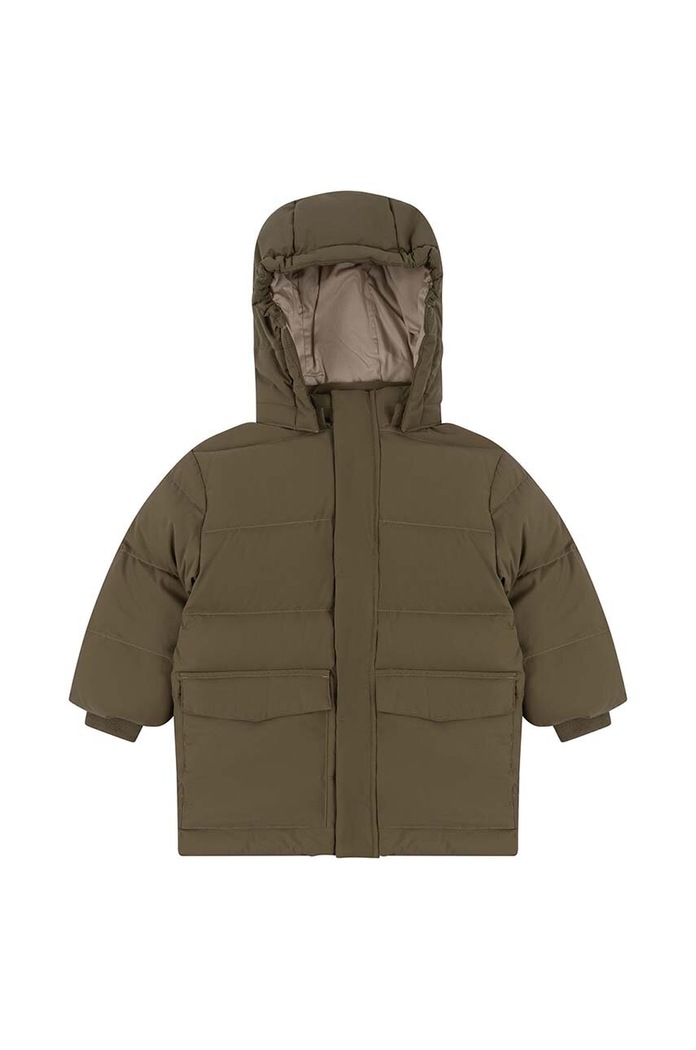 Dětská péřová bunda Konges Sløjd KS5465 zelená AW23
