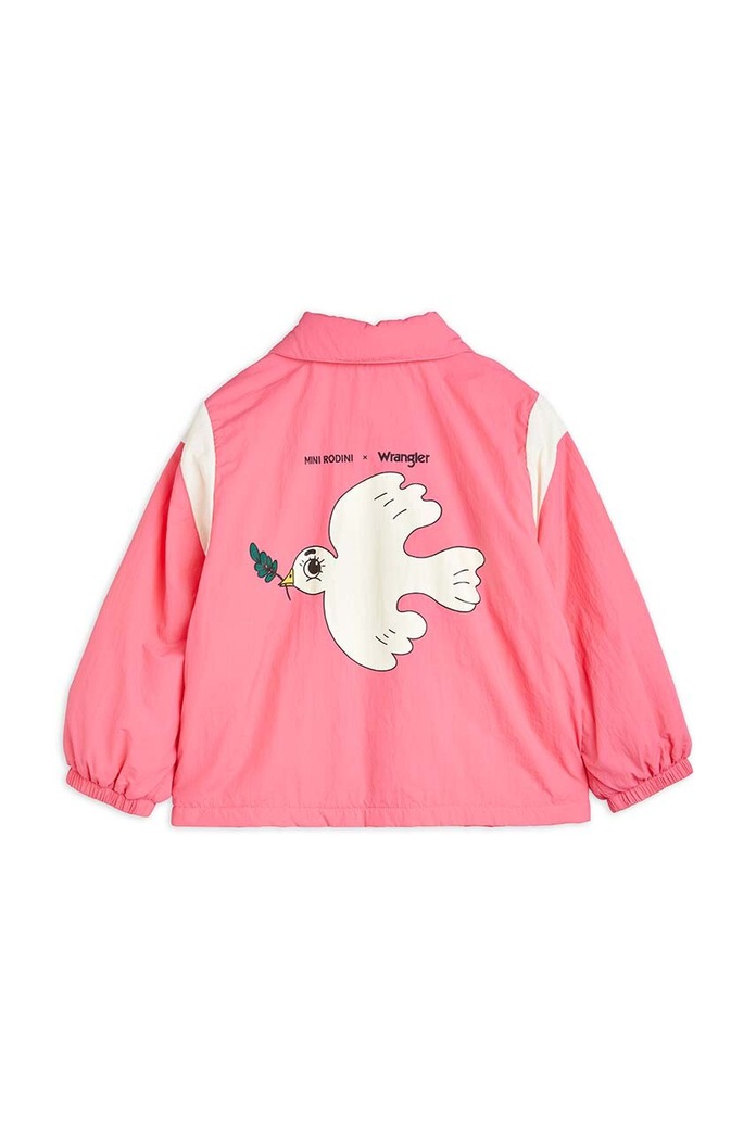 Παιδικό μπουφάν Mini Rodini Mini Rodini x Wrangler ροζ 2381010228