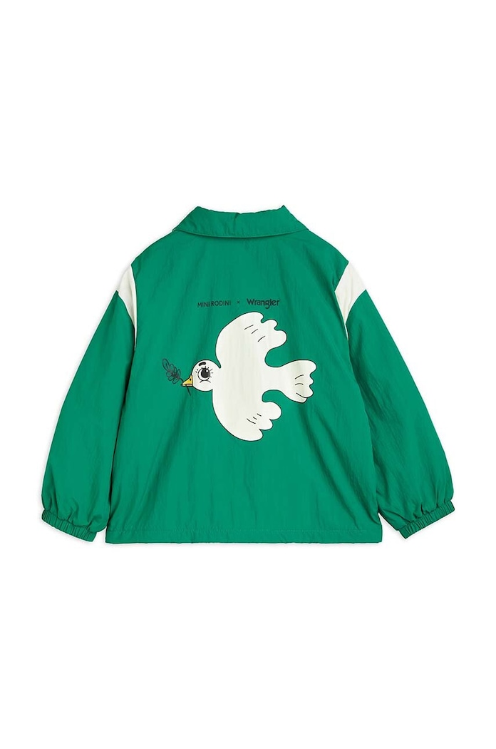 Παιδικό μπουφάν Mini Rodini Mini Rodini x Wrangler πράσινο 2381010275