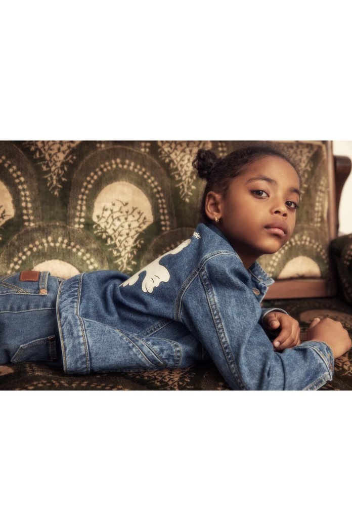 Detská rifľová bunda Mini Rodini Mini Rodini x Wrangler 2381010460