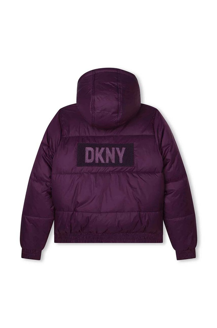 Dkny kurtka dwustronna dziecięca D56000.162.174 fioletowy AW23