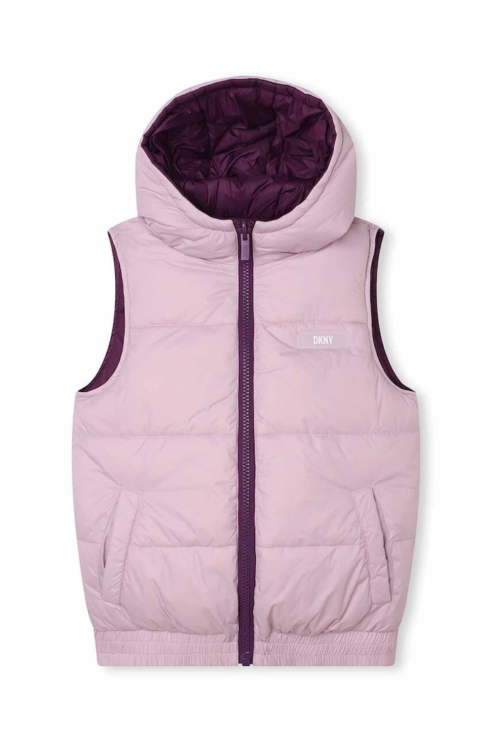 CHLAPEC Dětská oboustranná vesta Dkny D56001.162.174 fialová