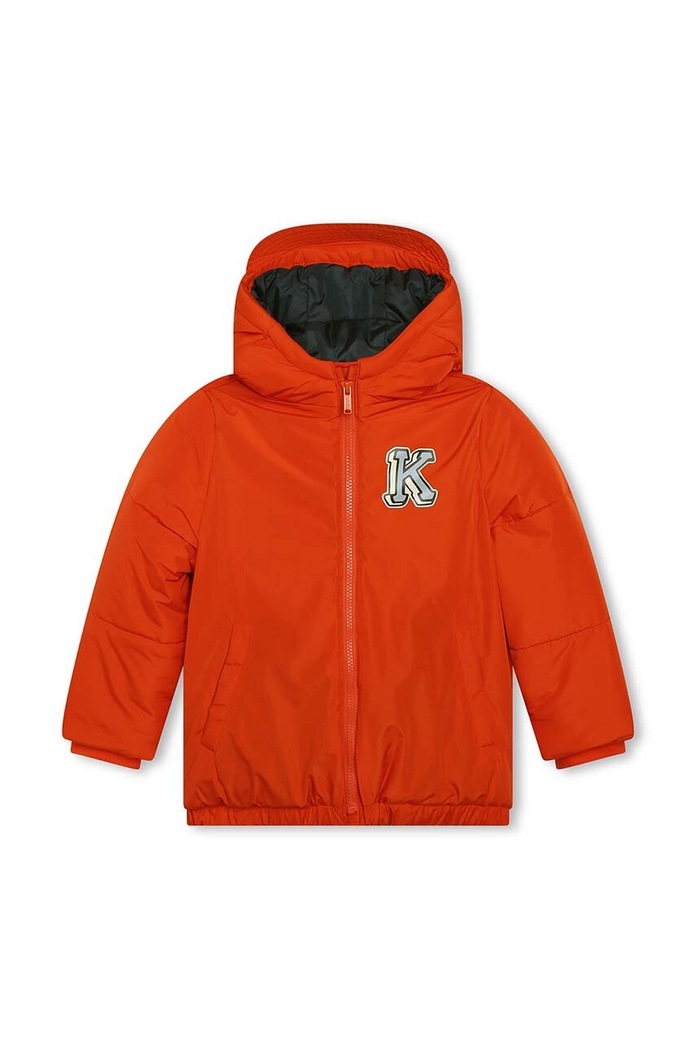 Детско яке Kenzo Kids с изолация оранжев K26101.114.150