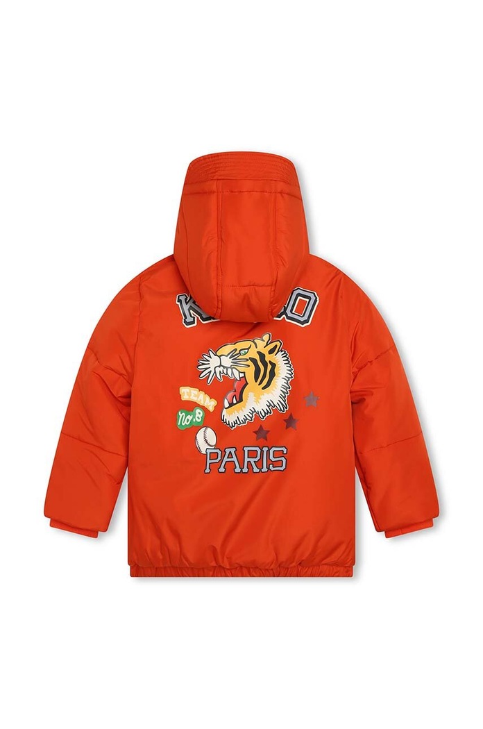 Детско яке Kenzo Kids K26101.114.150 оранжев AW23