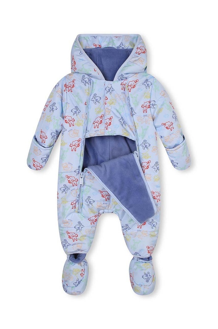 Kenzo Kids kombinezon zimowy dziecięcy K96008 niebieski AW23