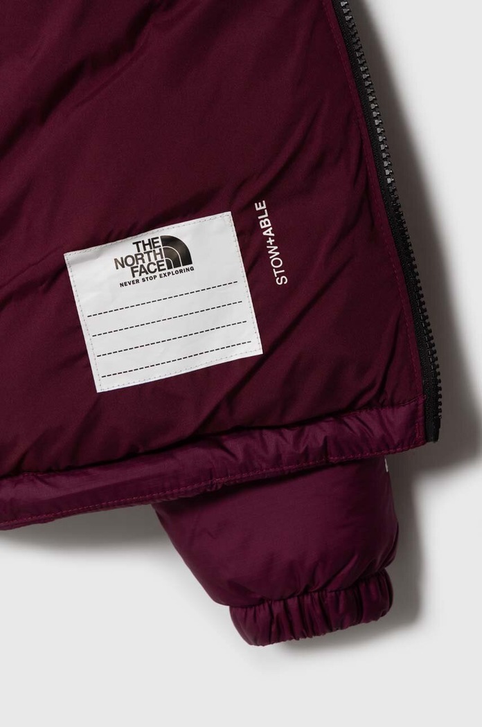 Chłopiec The North Face kurtka puchowa dziecięca 1996 RETRO NUPTSE JACKET NF0A82UD fioletowy