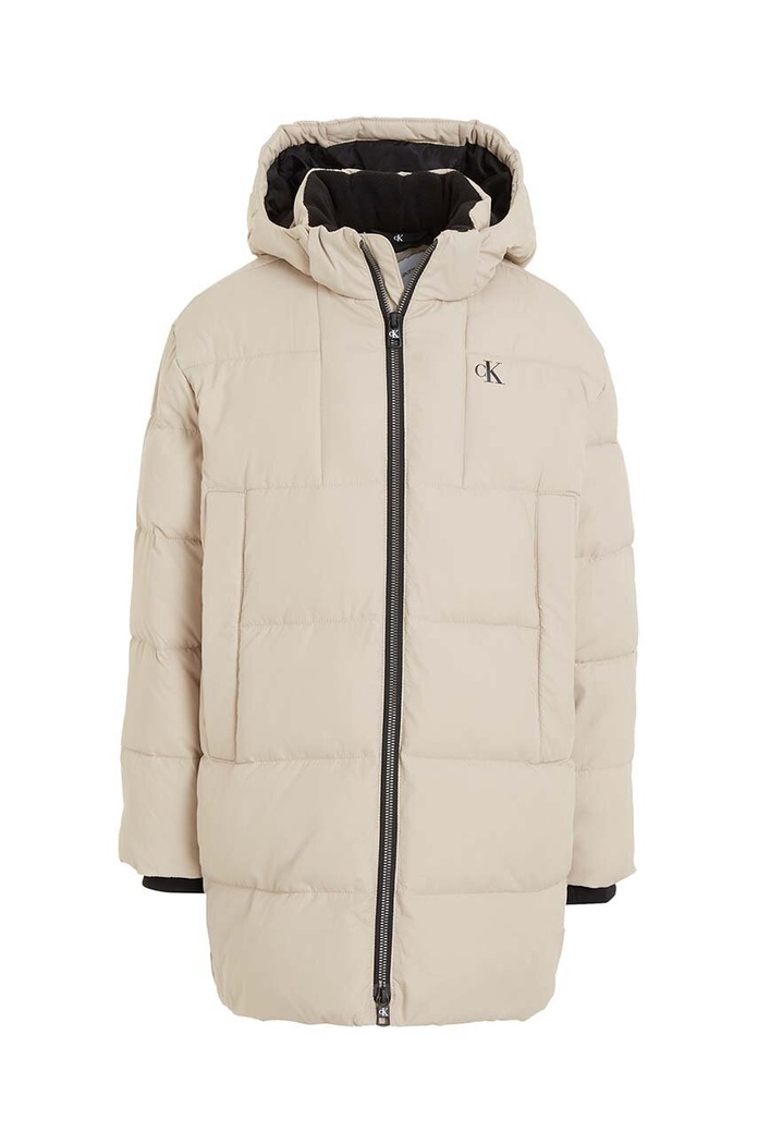 Calvin Klein Jeans kurtka dziecięca IB0IB01277.9BYX beżowy AW23