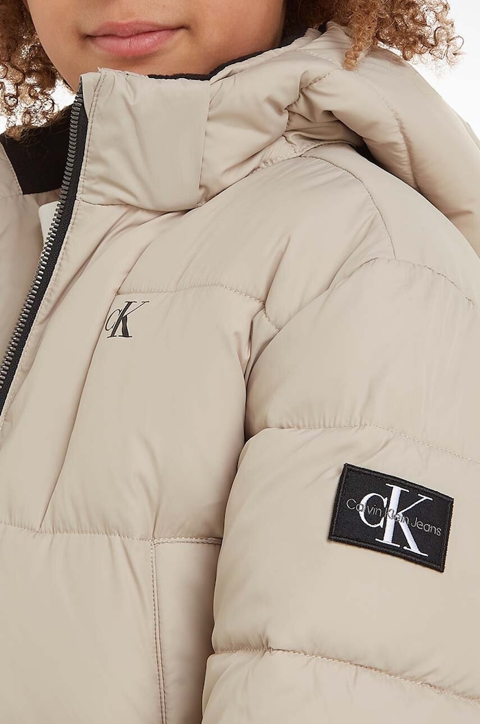 Calvin Klein Jeans kurtka dziecięca IB0IB01277.9BYX beżowy