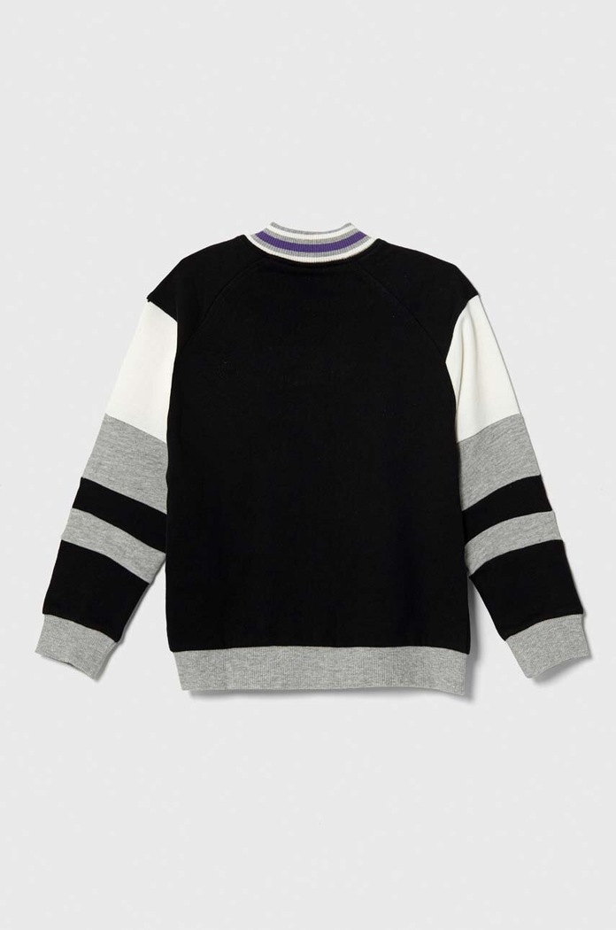 Sisley bluza bawełniana dziecięca 3J68X500R.G.SEASONAL czarny AW23