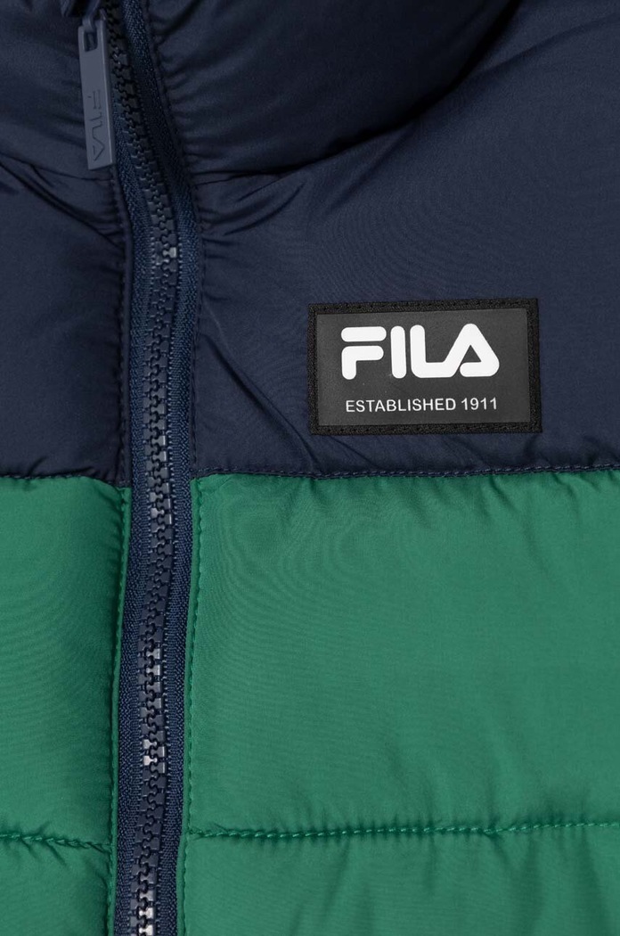 Chlapec Detská bunda Fila THELKOW blocked padded jacket FAK0259 zelená