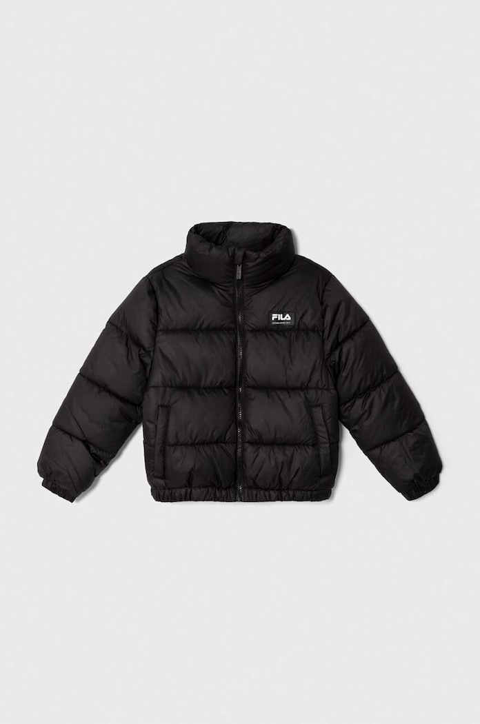 Dječja jakna Fila THELKOW blocked padded jacket s toplom postavom crna FAK0259