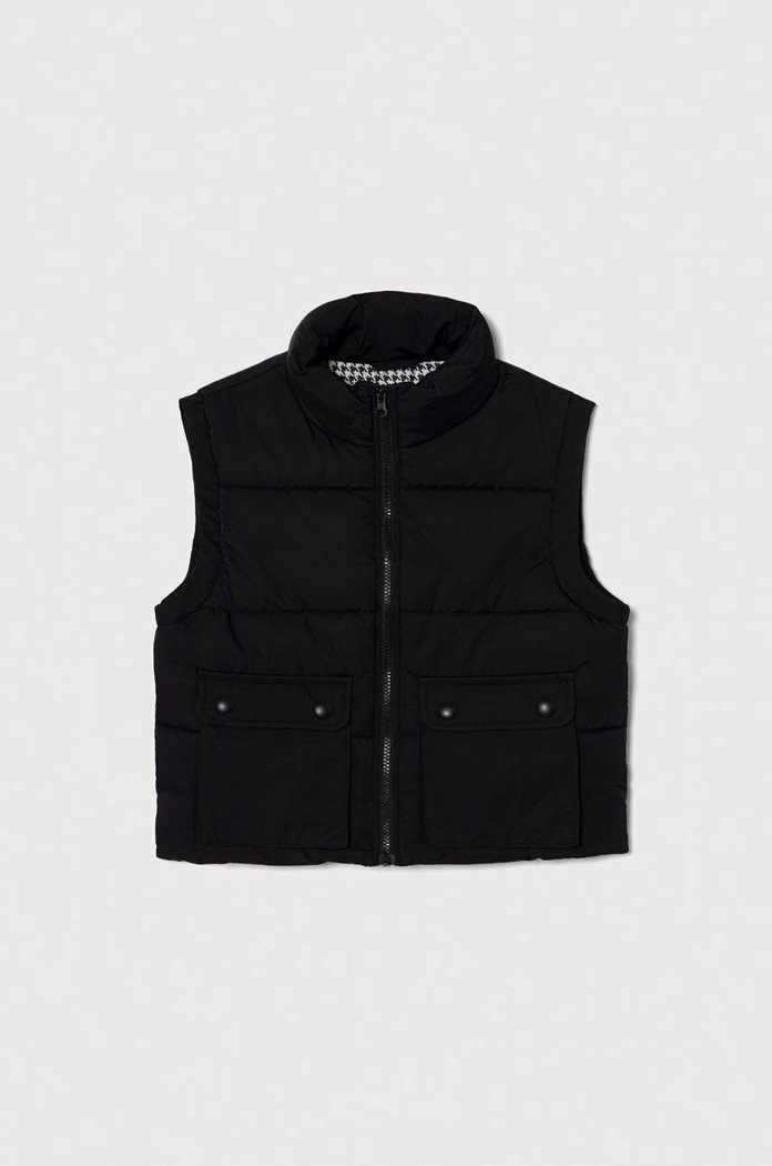 United Colors of Benetton vesta copii cu captuseala negru 2987CJ00G.G.SEASONAL