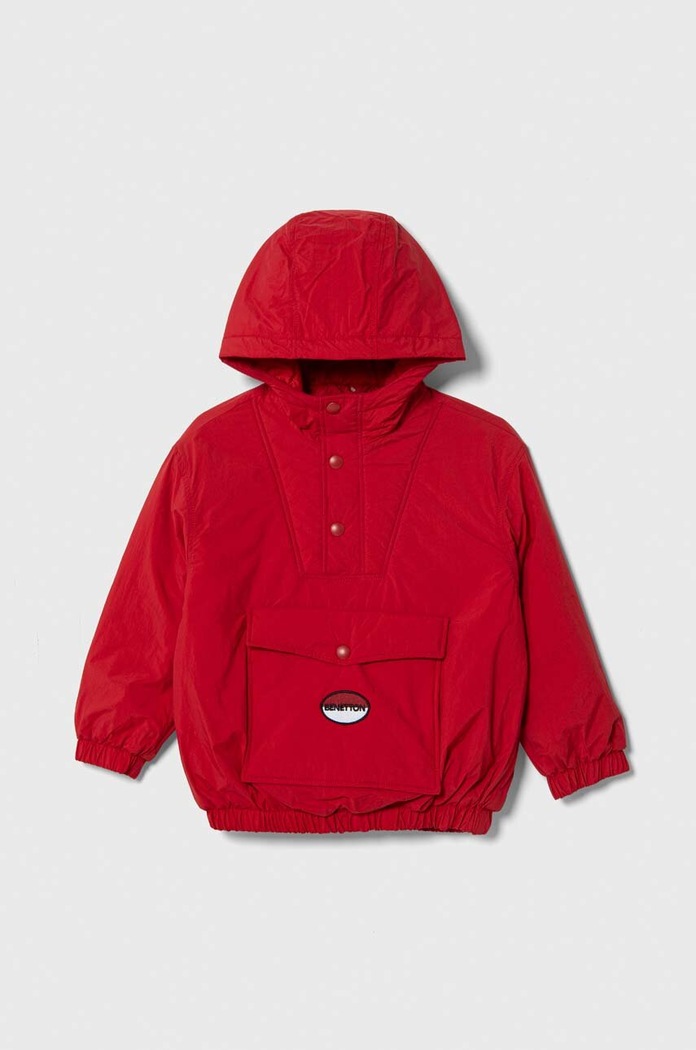 Detská bunda United Colors of Benetton oversize červená 24OXCN02T.G.SEASONAL