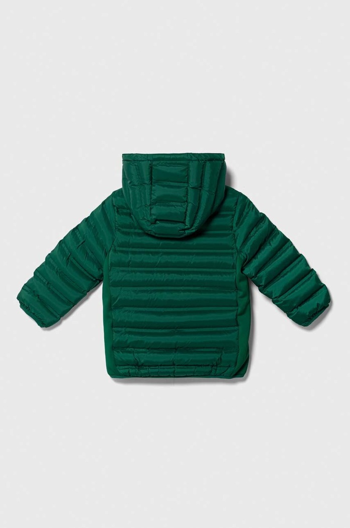 Dětská bunda United Colors of Benetton 2KL9GN01S.P.SEASONAL zelená AW24