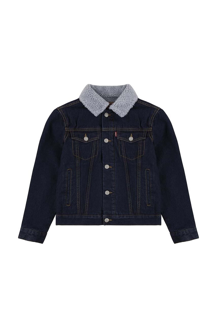 Levi's kurtka jeansowa niemowlęca bez kaptura niebieski 6EB220