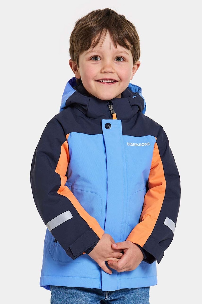 Dětská zimní bunda Didriksons NEPTUN KIDS JKT s podšívkou modrá 504900
