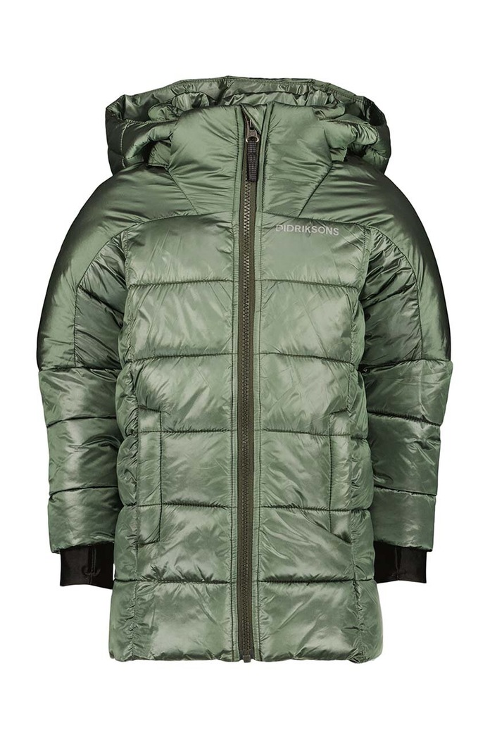 Didriksons kurtka dziecięca TAJGAN KD PUFF PARKA 504902 zielony AW23