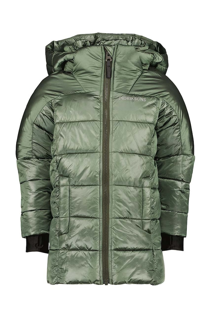 Didriksons kurtka dziecięca TAJGAN KD PUFF PARKA 504902 zielony AW23