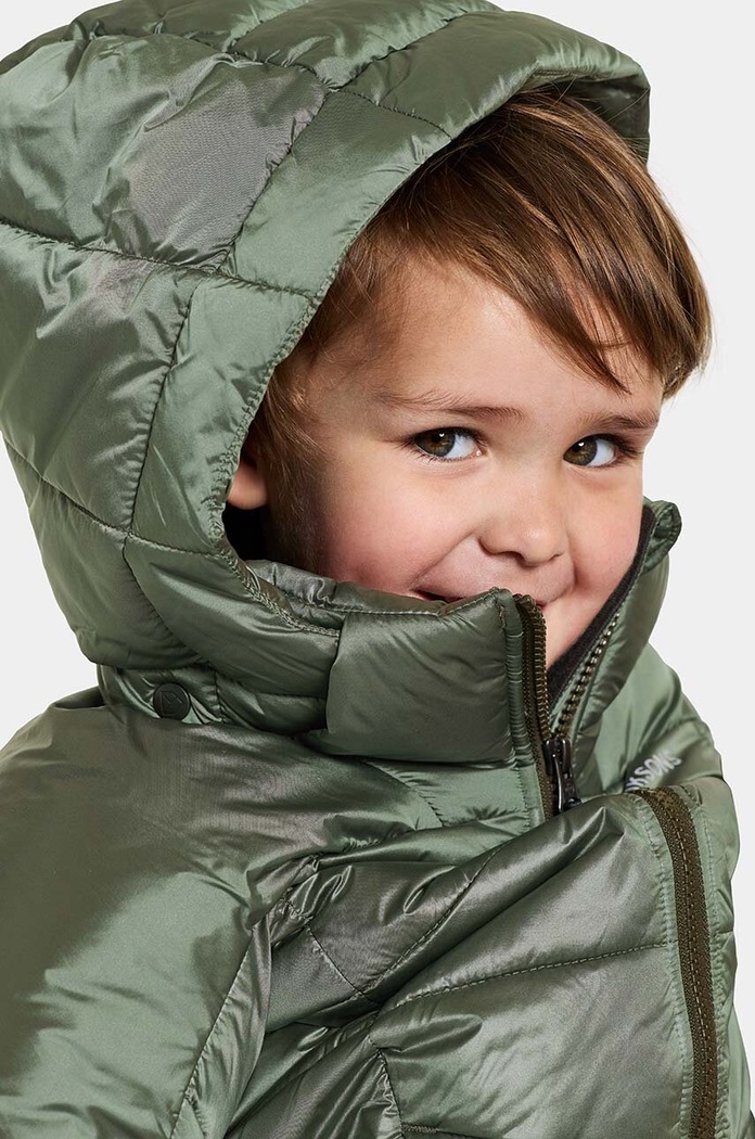 Didriksons kurtka dziecięca TAJGAN KD PUFF PARKA 504902 zielony