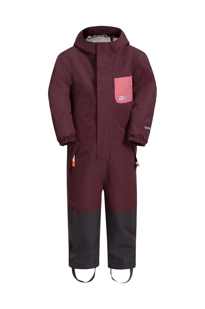 Dětský overal Jack Wolfskin GLEEL 2L INS 1610361 burgundské AW23
