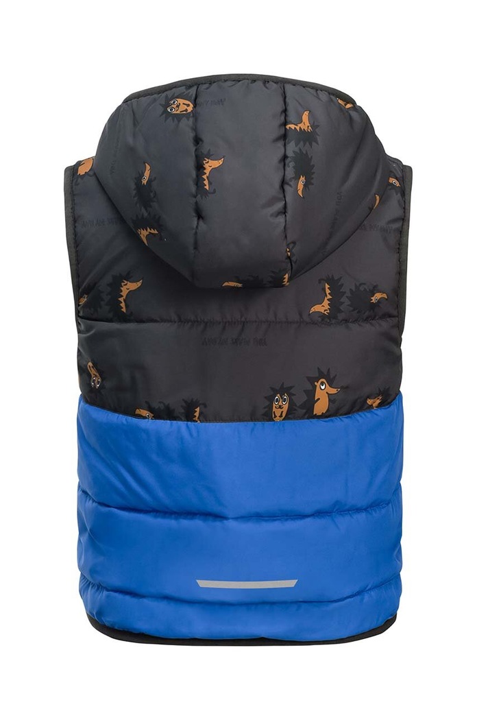 Chłopiec Jack Wolfskin bezrękawnik dziecięcy GLEEL INS 1610401 niebieski