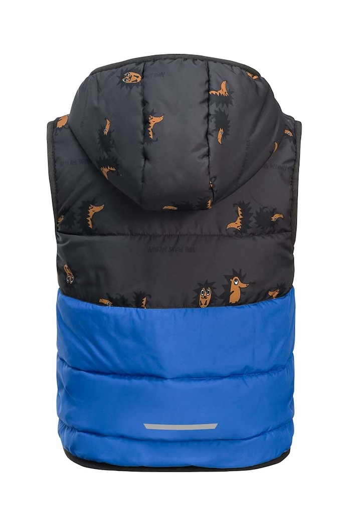 Chłopiec Jack Wolfskin bezrękawnik dziecięcy GLEEL INS 1610401 niebieski
