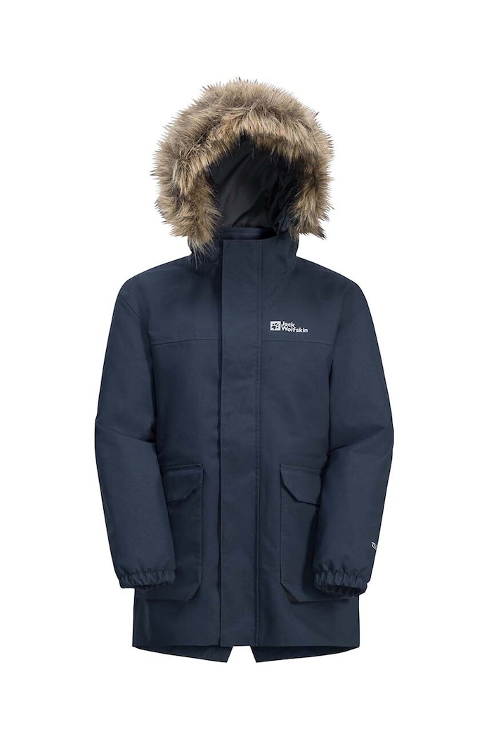 Jack Wolfskin parka dziecięca COS BEAR 3IN1 1610061.92.152 czarny AW23