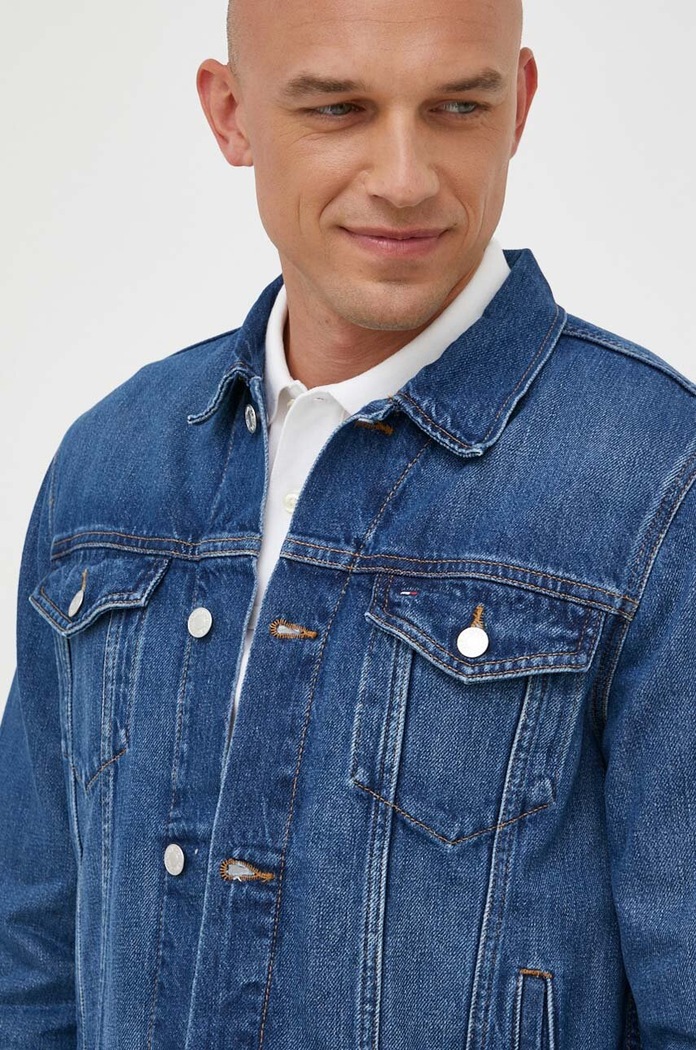 Дънково яке Tommy Hilfiger тъмносин MW0MW32110