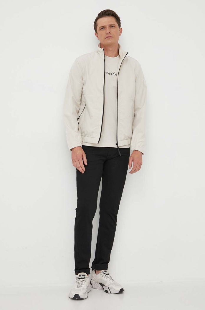 Calvin Klein rövid kabát nem bélelt bézs K10K111460
