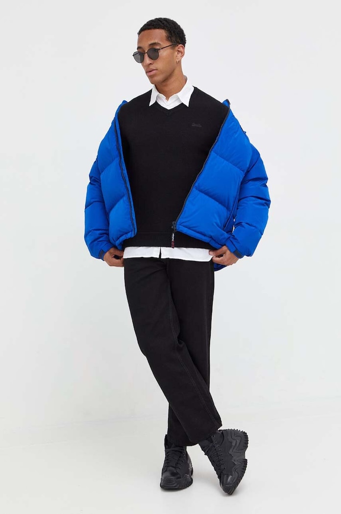 Tommy Jeans Páperová bunda Tommy Jeans DM0DM15445 modrá AW23