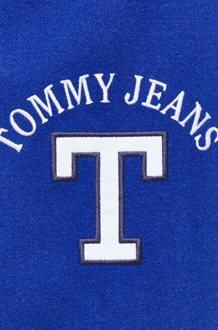 Αμάνικο από μείγμα μαλλιού Tommy Jeans DM0DM16631 μπλε