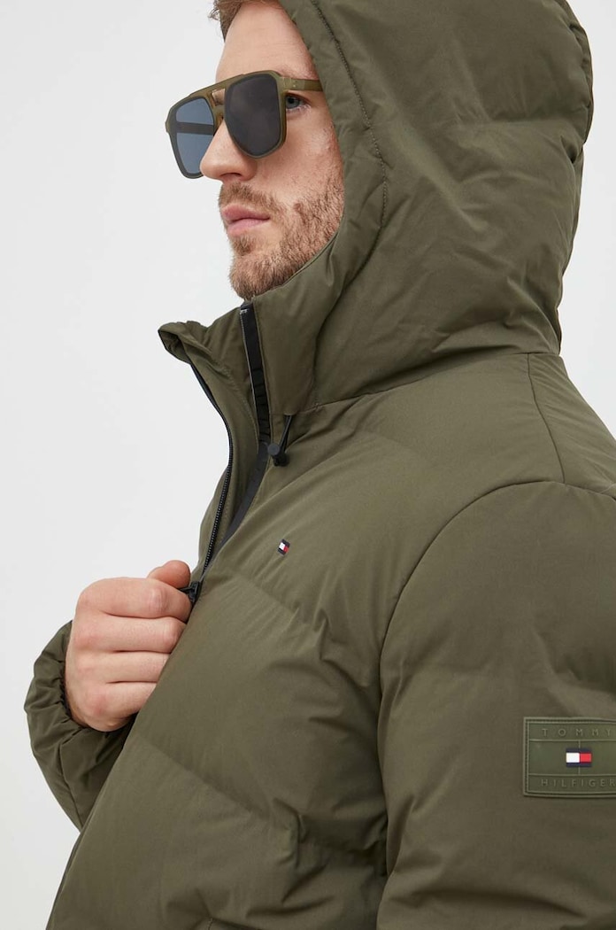 Tommy Hilfiger rövid kabát zöld MW0MW33958