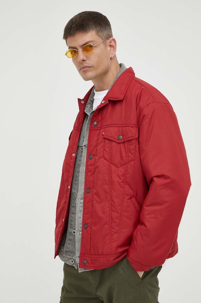 Levi's rövid kabát enyhén szigetelt piros A6086.0003