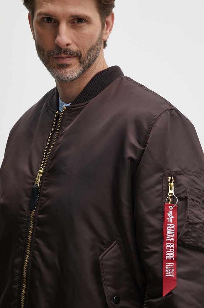 Oboustranná bomber bunda Alpha Industries MA-1 hnědá 100101.696