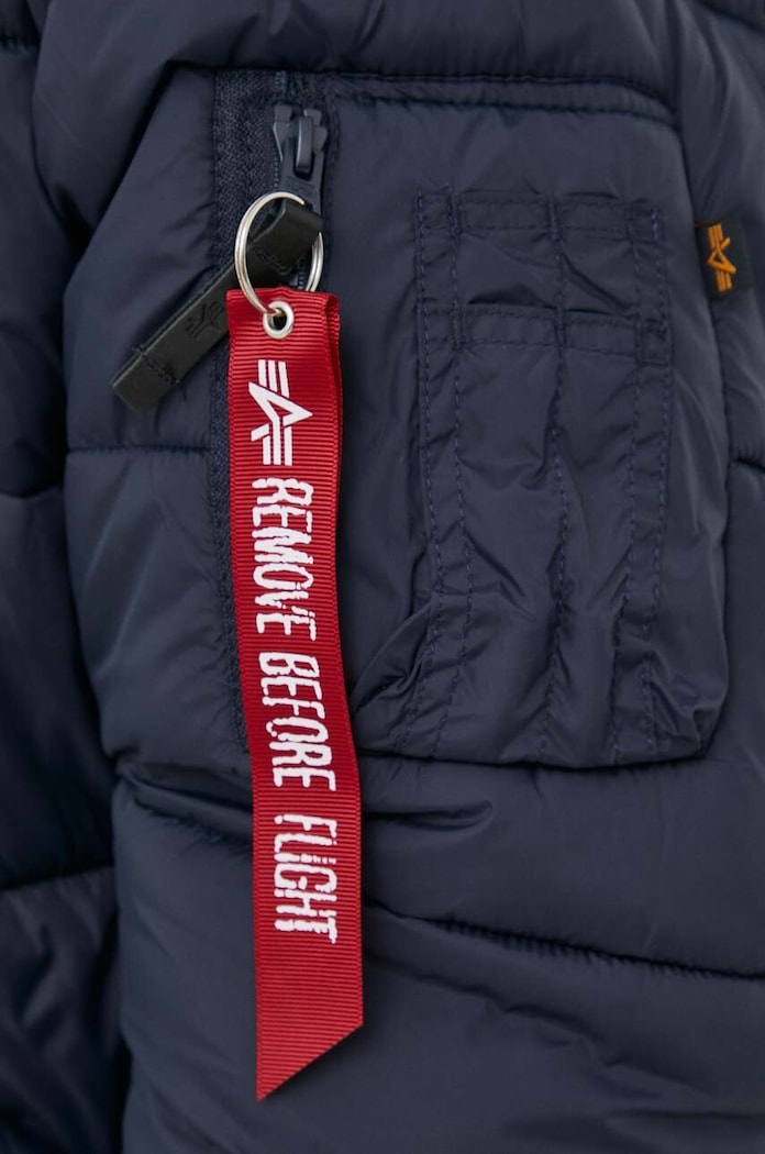 Alpha Industries Hooded Puffer FD 118113.07 námořnická modř