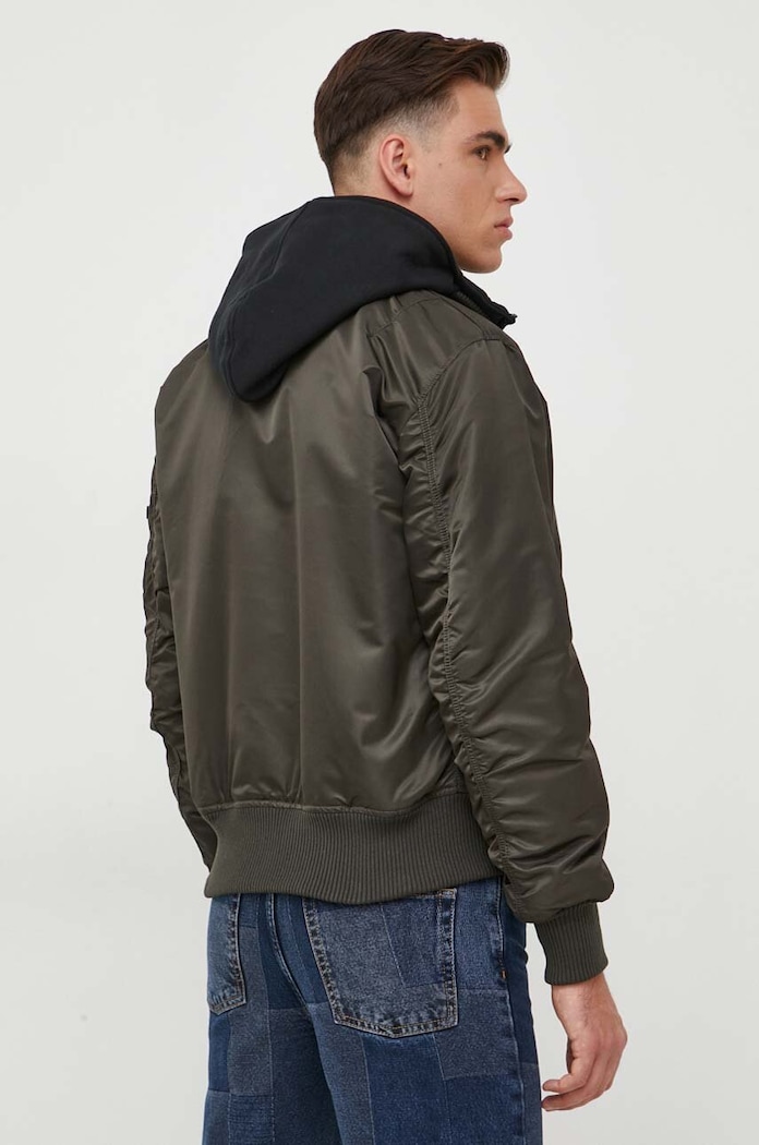 Îmbrăcăminte Alpha Industries geacă bomber MA-1 D-Tec Hood Bomber 183110.413 verde