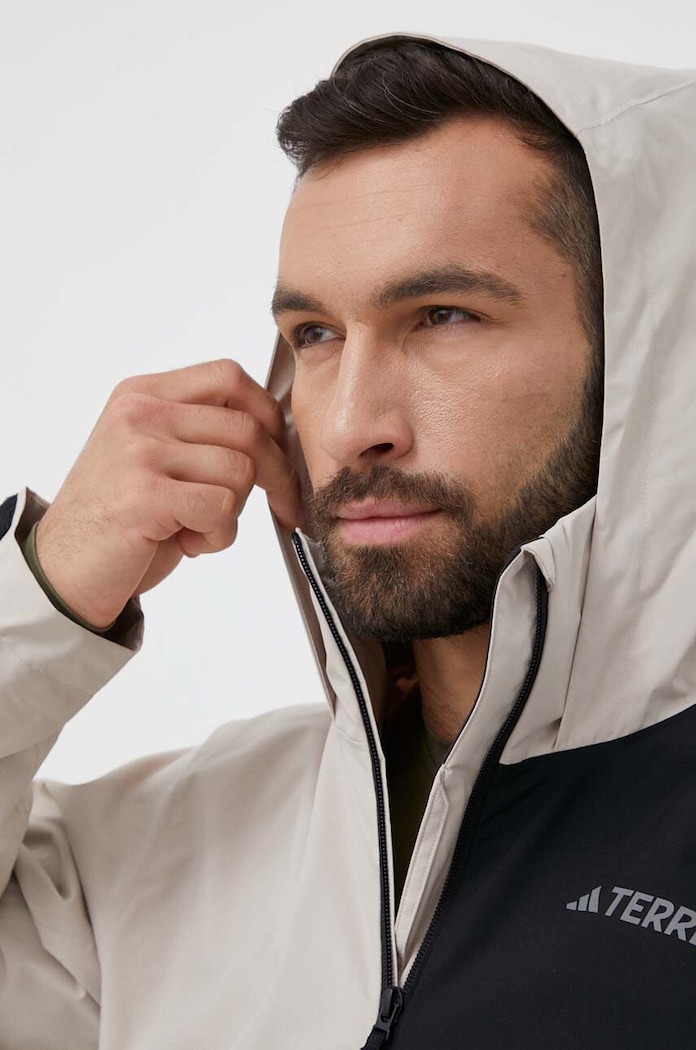 Kišna jakna adidas TERREX Multi RAIN.RDY IP3837 bež